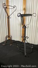 w2 vintage wrought iron plant stands2521 t