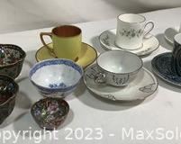 wteacups and plique a jour enamel cups2091 t