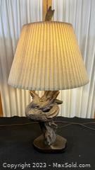 wmcm 1970s stnola ceramic driftwood lamp with makers mark2551 t