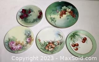 wvintage hand painted plates haviland and limoges2451 t
