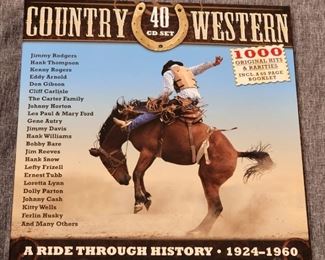 country music boxed set with 40 cds