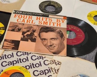 vintage 45s with covers