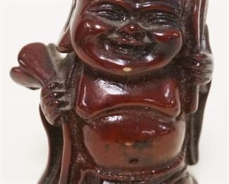 1049	CARVED STONE ASIAN FIGURE, APPROXIMATELY 2 1/2 IN HIGH
