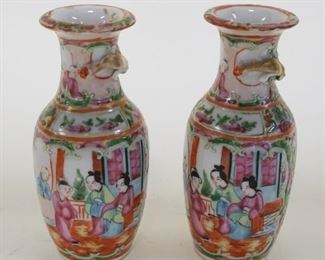 1100	PAIR OF ASIAN VASES, APPROXIMATELY 6 1/4 IN HIGH
