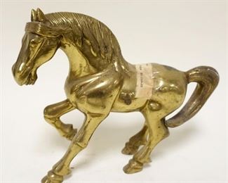 1133	SOLID BRASS HORSE, APPROXIMATELY 9 IN HIGH
