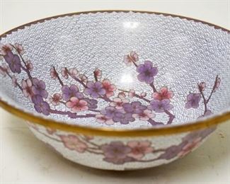 1147	CLOISONNE BOWL, APPROXIMATELY 9 IN X 3 IN  HIGH

