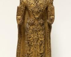 1152	LARGE BRONZE DEITY STATUE, APPROXIMATELY 24 IN HIGH
