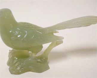 1233	JADE CARVED BIRD, APPROXIMATELY 5 1/4 IN HIGH
