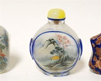 1264	3 SNUFF BOTTLES, APPROXIMATELY 3 1/4 IN HIGH
