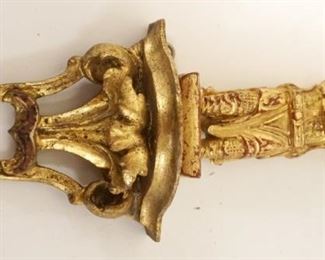 1278	ASIAN CARVED GILT WOOD ON SHELF, APPROXIMATELY 10 IN HIGH
