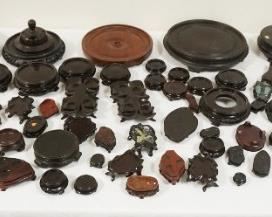 1303	LARGE LOT OF ASIAN WOOD BASES
