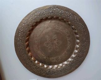 Brass Moroccan platter