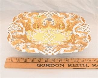 Lot #24 - Hand Painted Porcelain Server