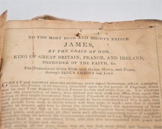 Lot #107 - Antique Bible and Hymnal, Book of Prayer