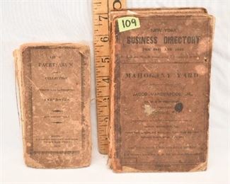 Lot #109 - Early Forties New York Business Directory