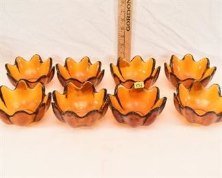 Lot #176 - Vintage Amber Glass