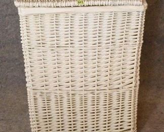 Lot #203 - Wicker Clothes Basket 