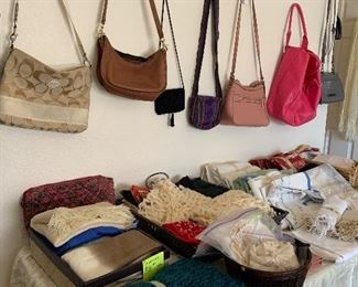 purses, linens