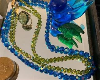 costume jewelry, bluebird of happiness