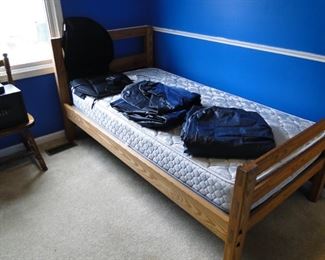 Inflatable, beds, massage chair, and part of a twin bed