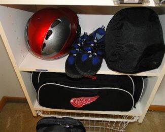 Red Wings bag, and helmets and biking shoes too