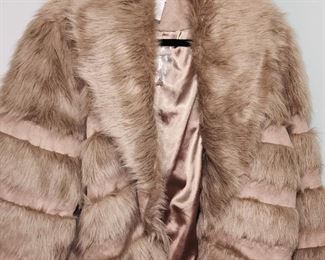 Faux fur shrug jacket 