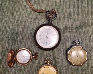 Antique Watches... more than pictured. Plus many clocks.