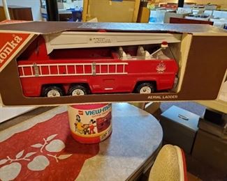 Vintage Tonka Firetruck in original box