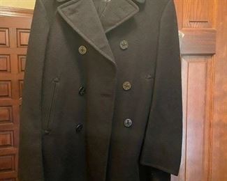 Navy pea coat