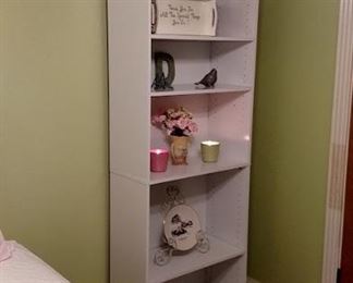 White bookshelf