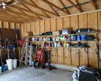 Paints, primers, wheel barrow and dolly