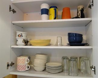 Cups, soup cups, and glassware too