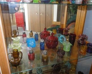 Colorful works of glass art