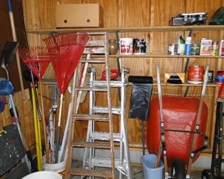 Cleaning supplies, and yard items too