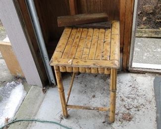 Rattan project table