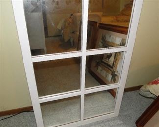 Mirrored window wall art