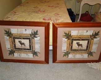 Matching set of Elk/Ram prints