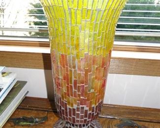 Stained glass vase