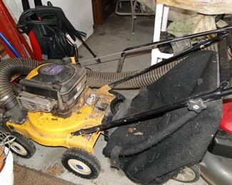 Mulcher, leaf vacuum