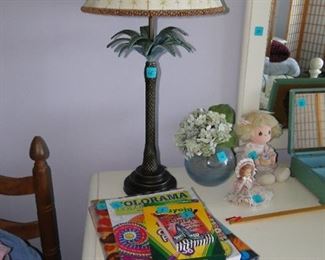 Books, lamps and trinkets