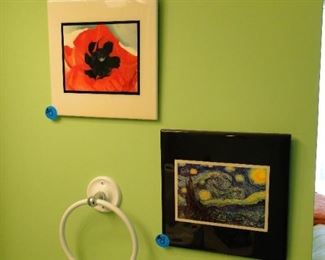 Wall art in all different colors and shapes and a large nice variety of themes too