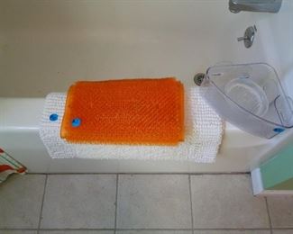 Bathtub bath mat, and slip resistant mat too