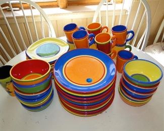 Fun and happy complete place setting