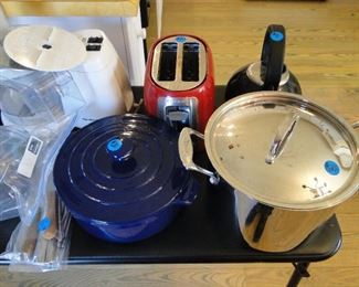More small appliances and stock pots too