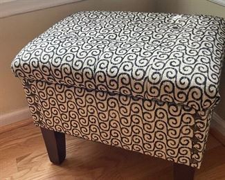 Upholstered Storage stool 