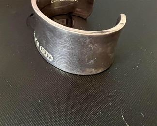 Tiffany, vintage, Wide Cuff sterling Bracelet. $325 FIRM