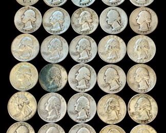 1 Roll of Silver Quarters Mixed Lot