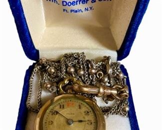 Womens Cleo Pocket Watch with Chain