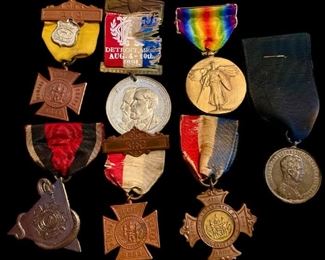 Spanish American War & WW1 Medals