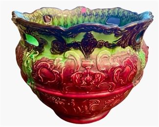 Majolica Jardiniere Pot  